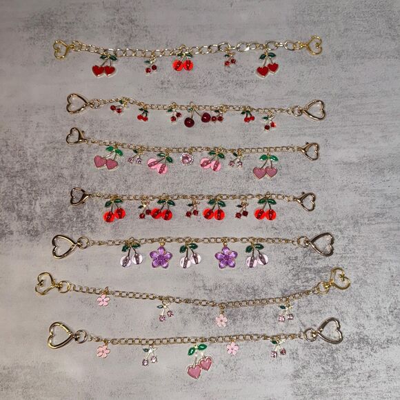 Red Cherry purse Charm Novelty Chain Strap - Picture 8 of 8